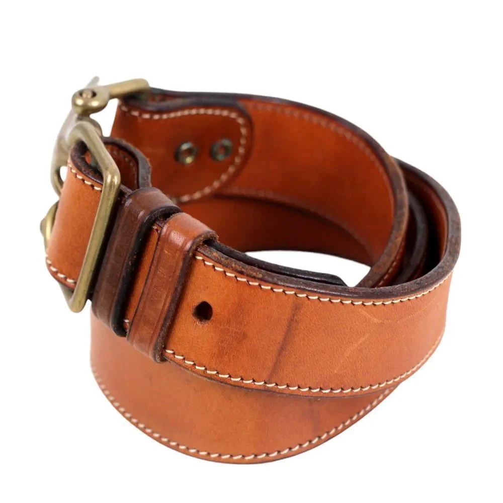 DKNY BROWN GENUINE LEATHER 1 1/8